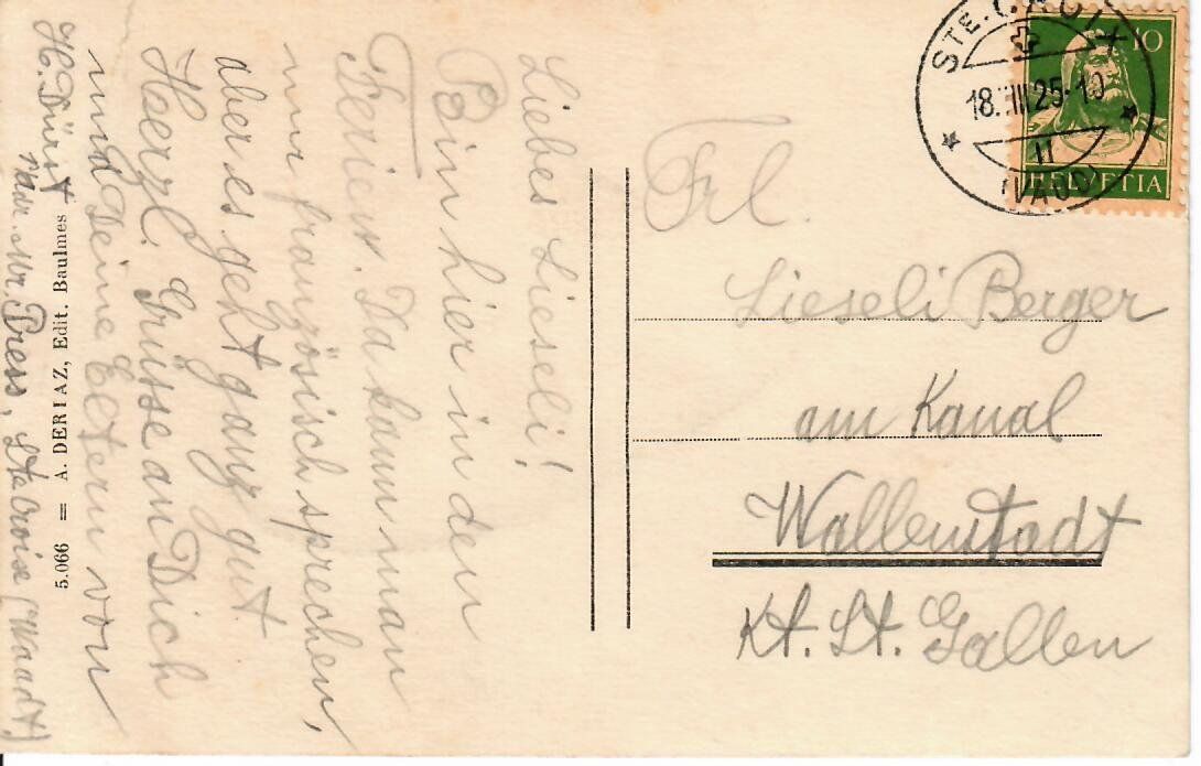 Cartoline postali: Ste Croix – Usato da Hochdorf venduto da Ziegel-16 1