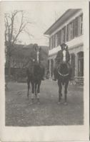 Landwirtschaft/Ausritt 1920 mit Pferd BE?
