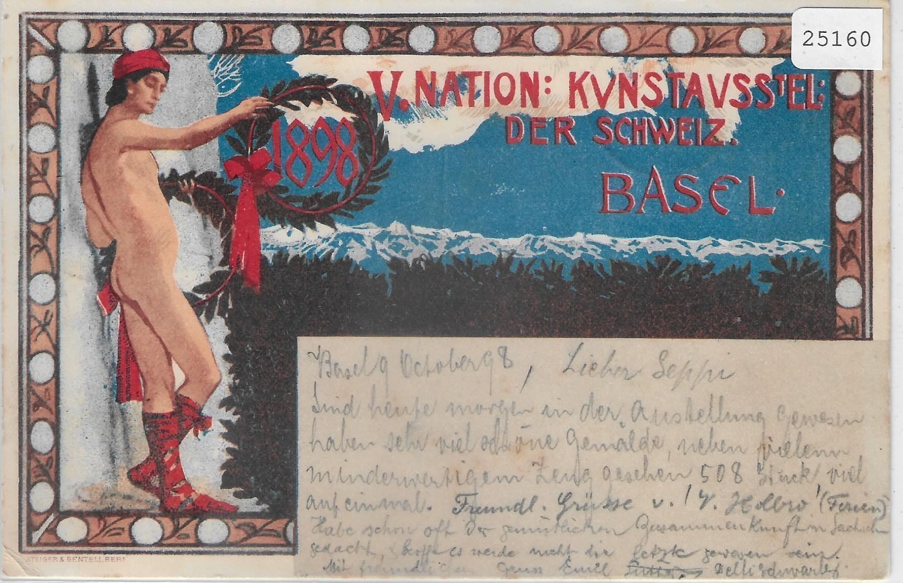 Cartoline postali: Basel - V. Nation: Kunstausstellung der – Antico da Ettingen venduto da Kartenplanet