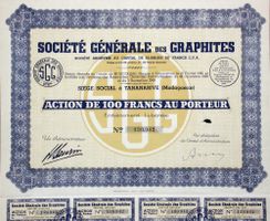 Société Générale des Graphites SA, Tananarive - 1949