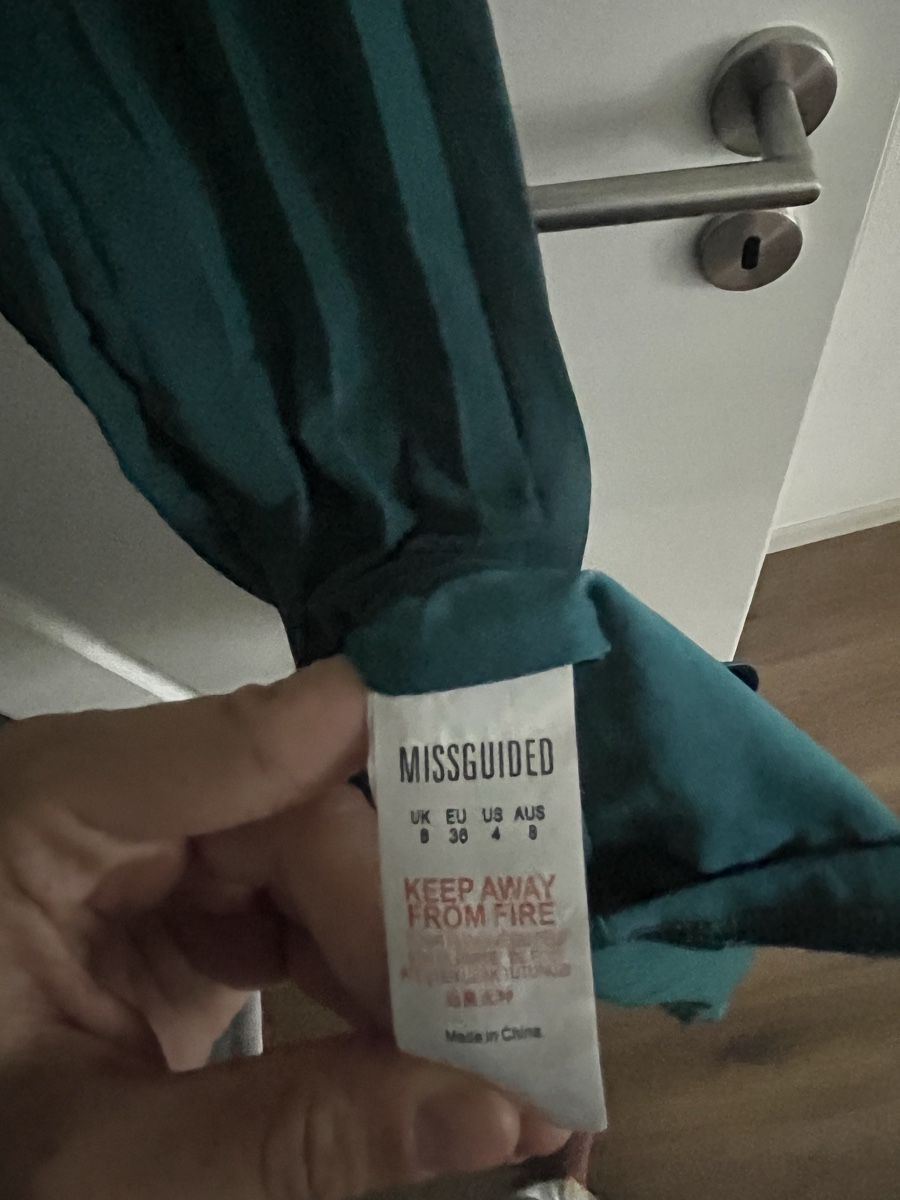 Vestiti: Langes petrol farbenes Kleid – Usato da Lenzburg venduto da Shru5 2