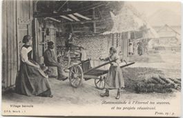 LANDWIRTSCHAFT Seeland? BE 1905 Berner Strohdachhaus