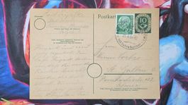 CL35 Carte Postale + Timbre Allemagne 1954