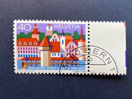 1978 800 Jahre Stadt Luzern 40 C. ET  (ZNr 604)