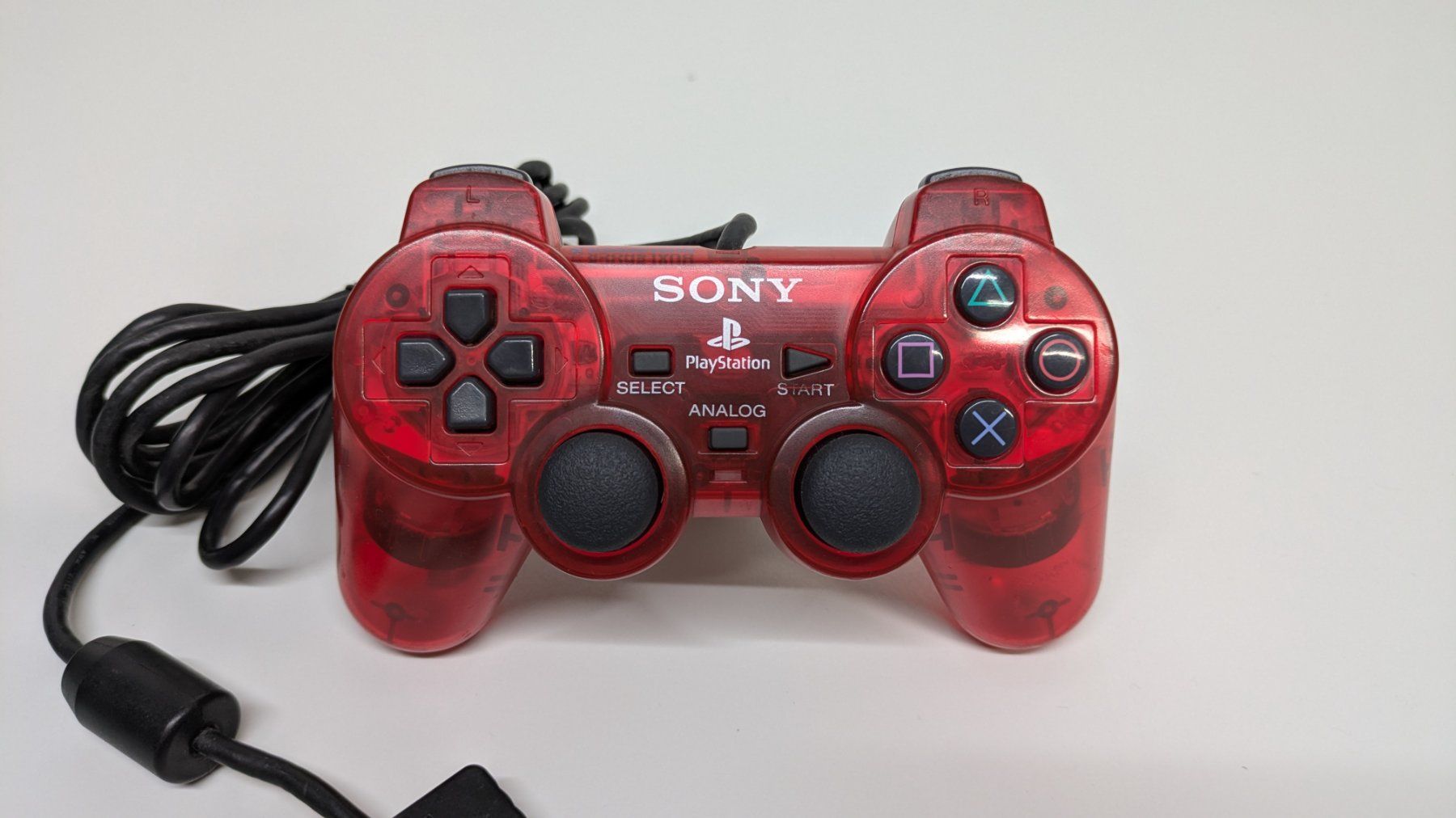 Sony Controller: Original PlayStation 2 Controller, rot-transparent – Usato da Menziken venduto da mame18 1