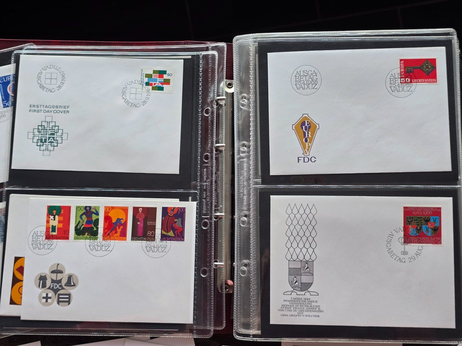 Tutti i francobolli: FL Lot FDC Briefe Liechtenstein – Usato da Küsnacht ZH venduto da Hitch1 1