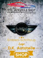 Mini Schriftzug Aufkleber Logo Emblem aus Metall Schwarz NEU