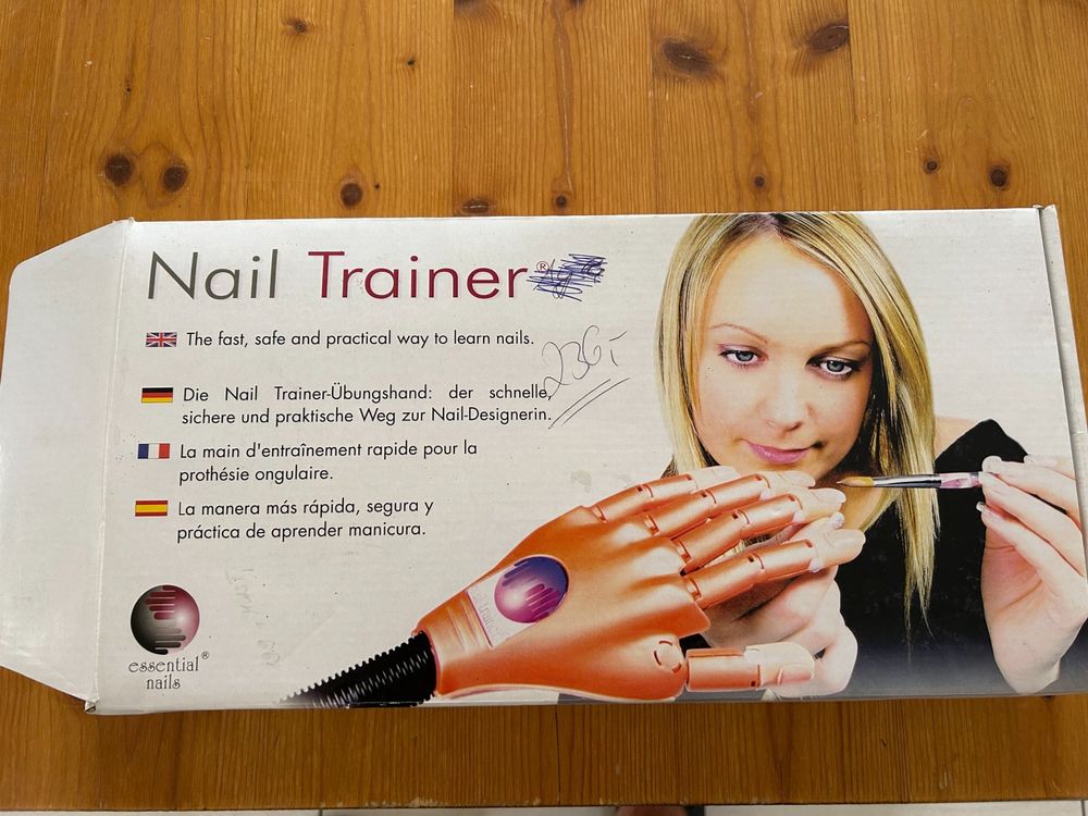 BaronHong Übungshand Für Nageldesign – Flexibel, Mit 100 Kunstnägeln, Größe M