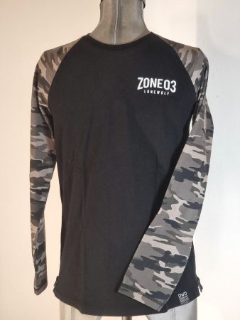 neuw. 158 164 Shirt schwarz camouflage Zone 03 lonely Wolf