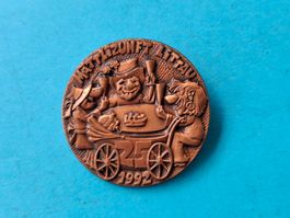 Fasnachts Plakette Littau Kupfer 1992 (y699)