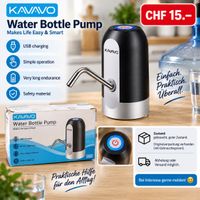 Wasserflaschenpumpe Kavavo elektrisch gebrauchter Zustand