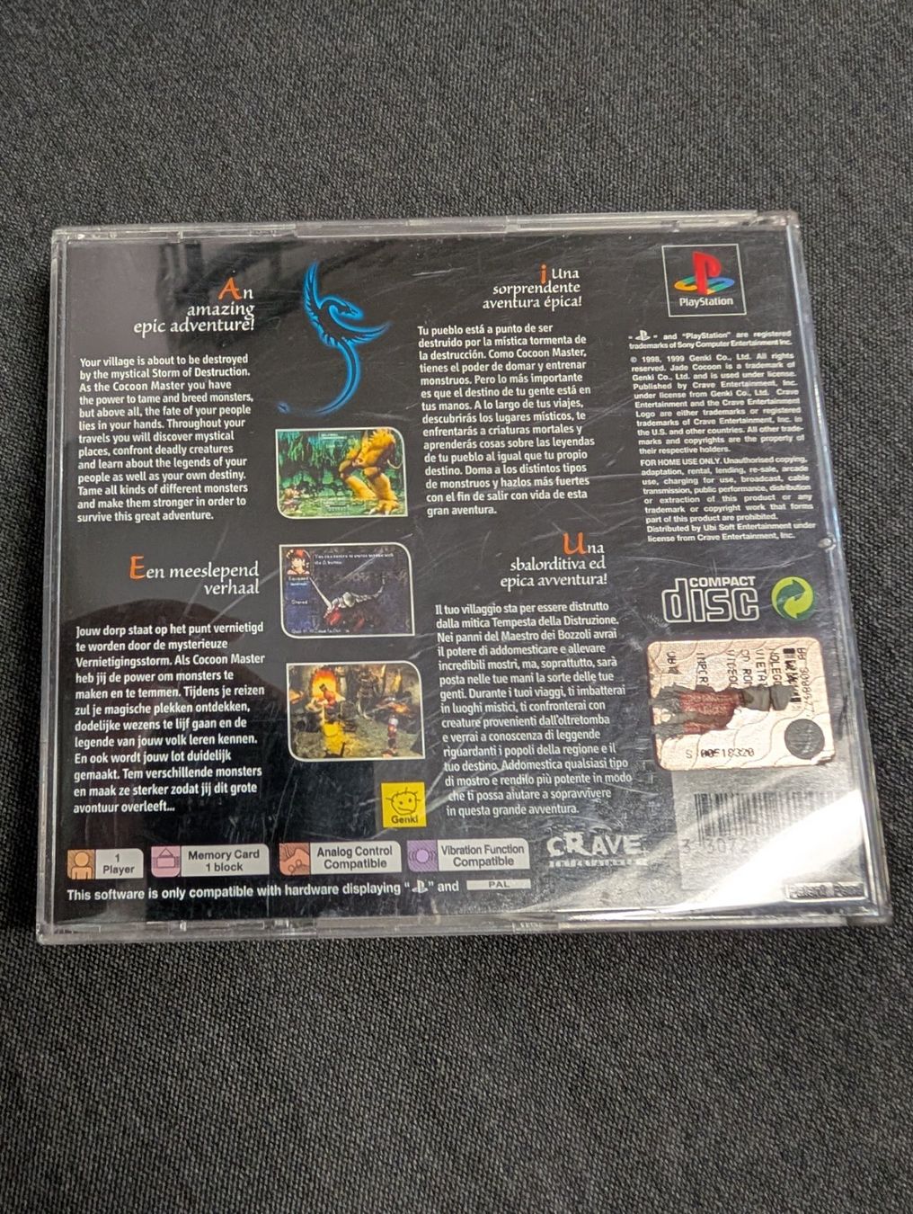 Jeux: Jade cocoon Sony ps1 – D'occasion à Giubiasco par Ticinerd 1