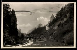 Fribourg, Pont du Gotteron, après la ca