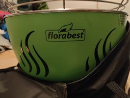 LotusGrill Florabest Holzkohlegrill gebraucht grün