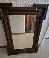 Antiker Spiegel Holzrahmen, 78 cm hoch, dekorativ,