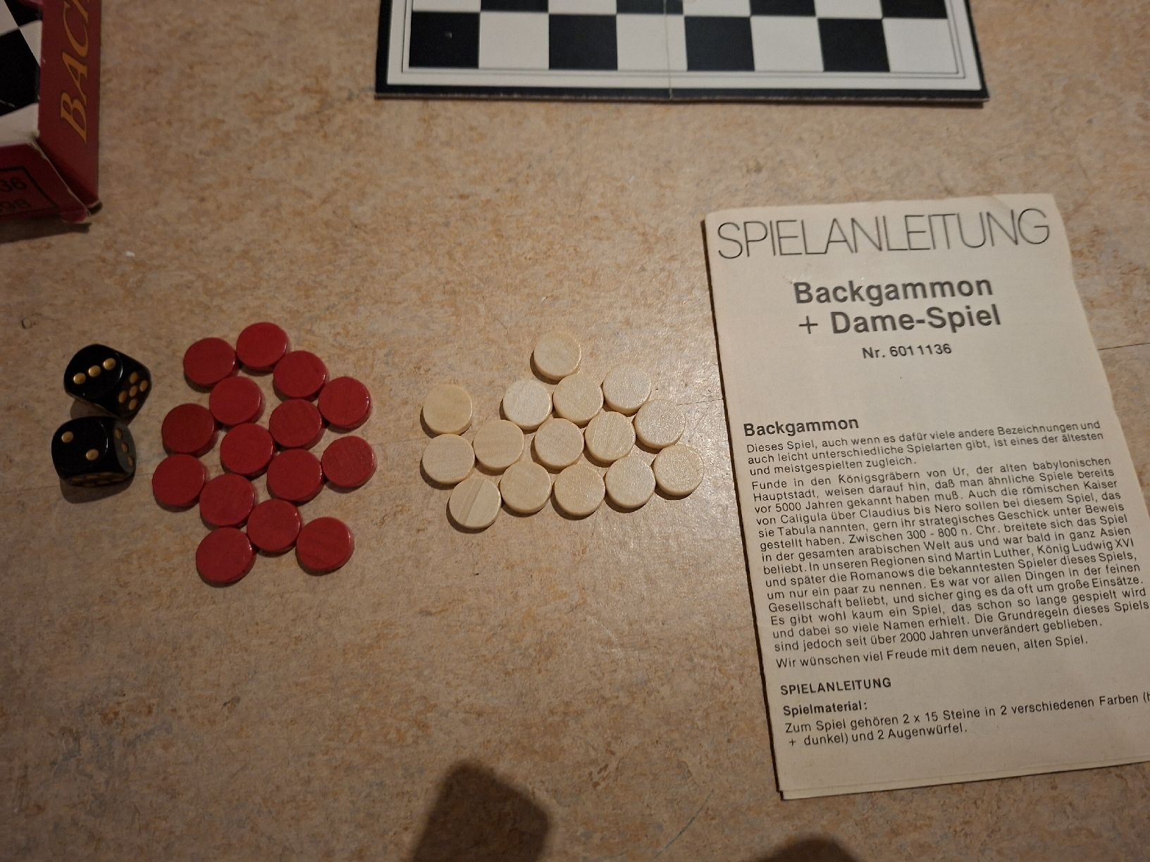 Giochi: Backgammon, Dame Spiel, Reiseformat, komplett – Usato da Klingnau venduto da vollmond36 4