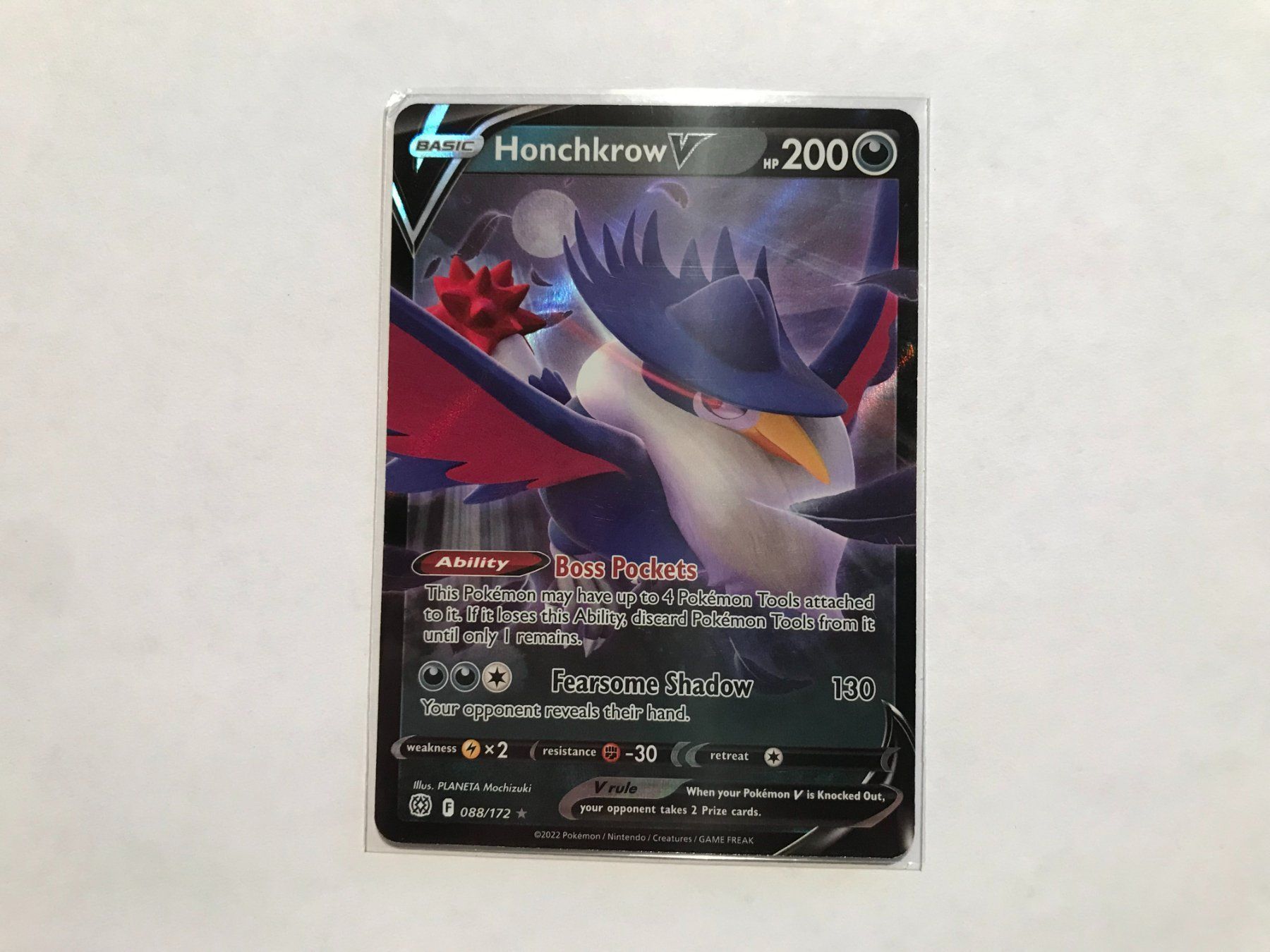 Pokémon Carte collezionabili: Honchkrow V EN – Usato da Hagendorn venduto da Pokecollectorch