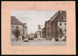 Fotografie Grossenhain, Marktbrunnen mit