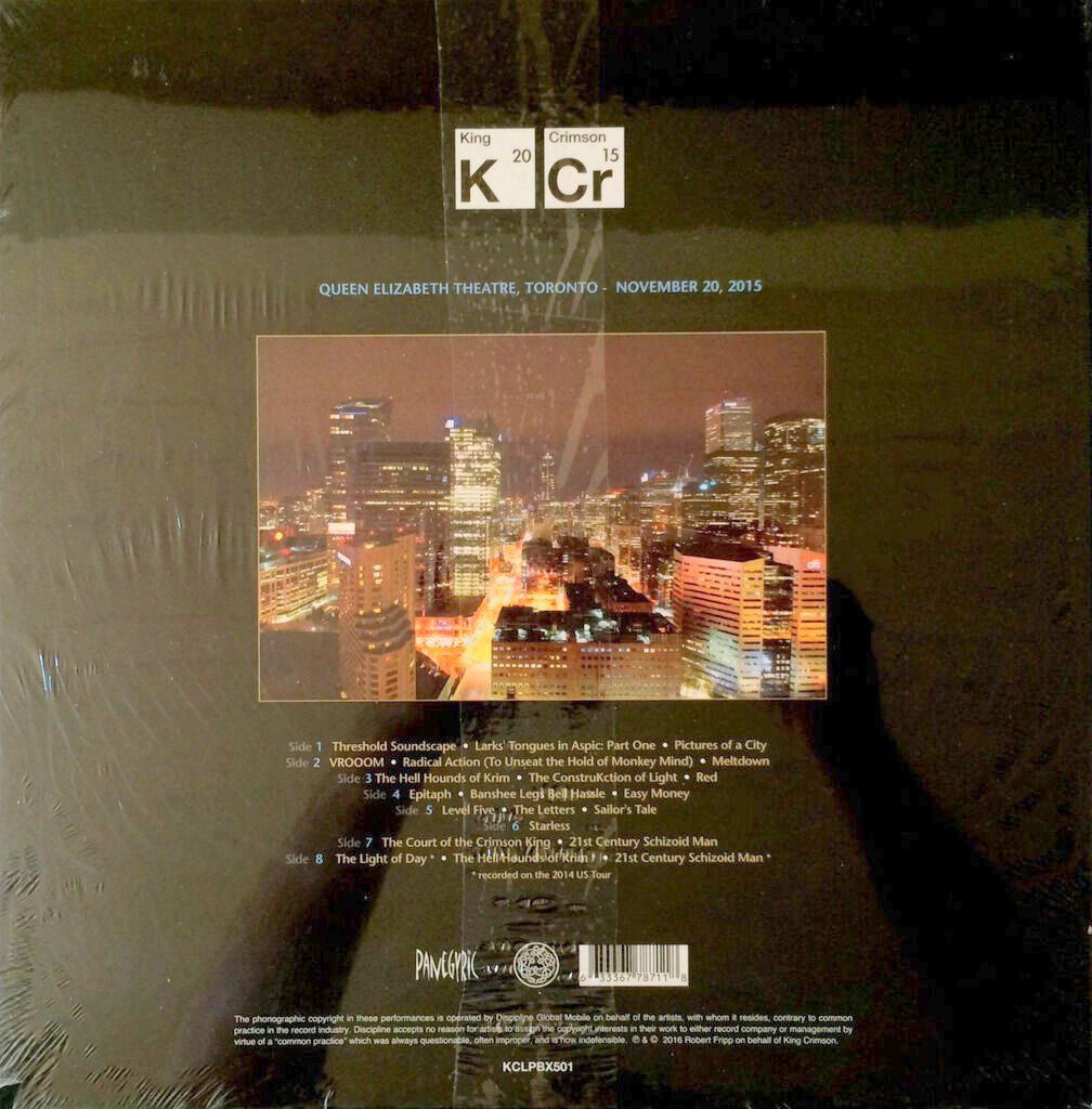 Schallplatten: KING CRIMSON - LIVE IN TORONTO – Neu und originalverpackt aus Bottens von hotter-than-hell 1