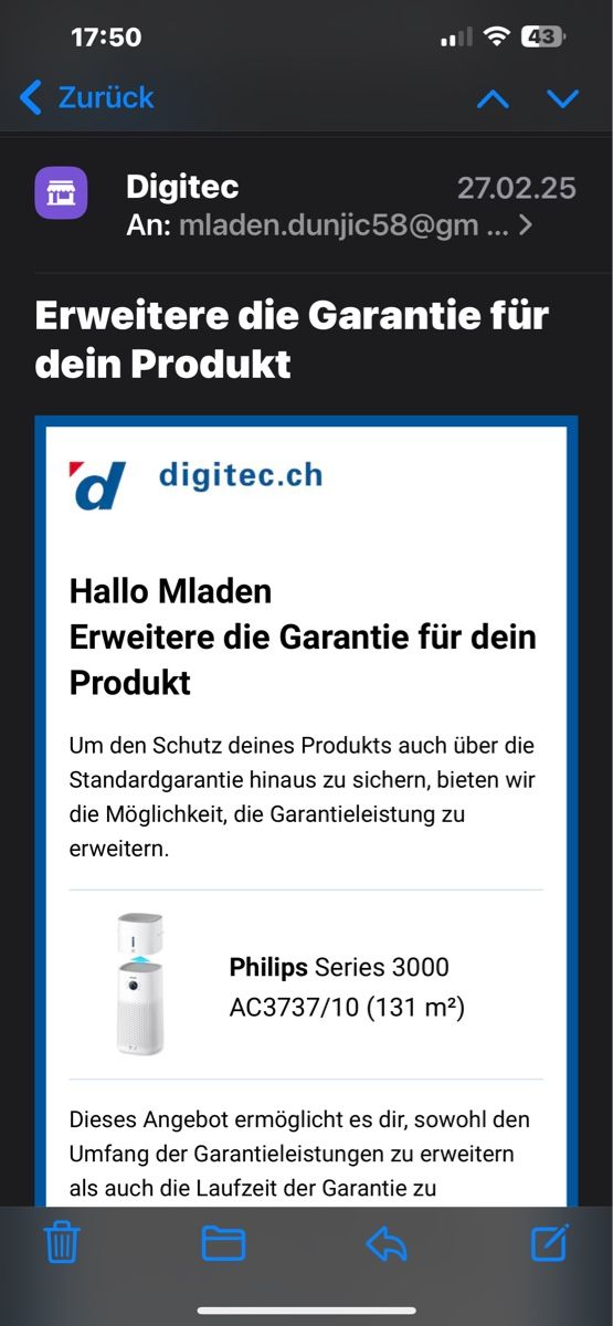 Philips Purificatori d'aria: Philips Luftreinigung – Nuovo e nell'imballaggio originale da Tobel venduto da honda955 8