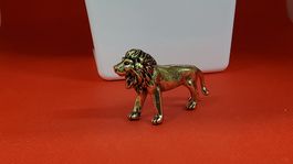 Goldener Löwe, Vintage Messing Figur, Sammlerstück Top