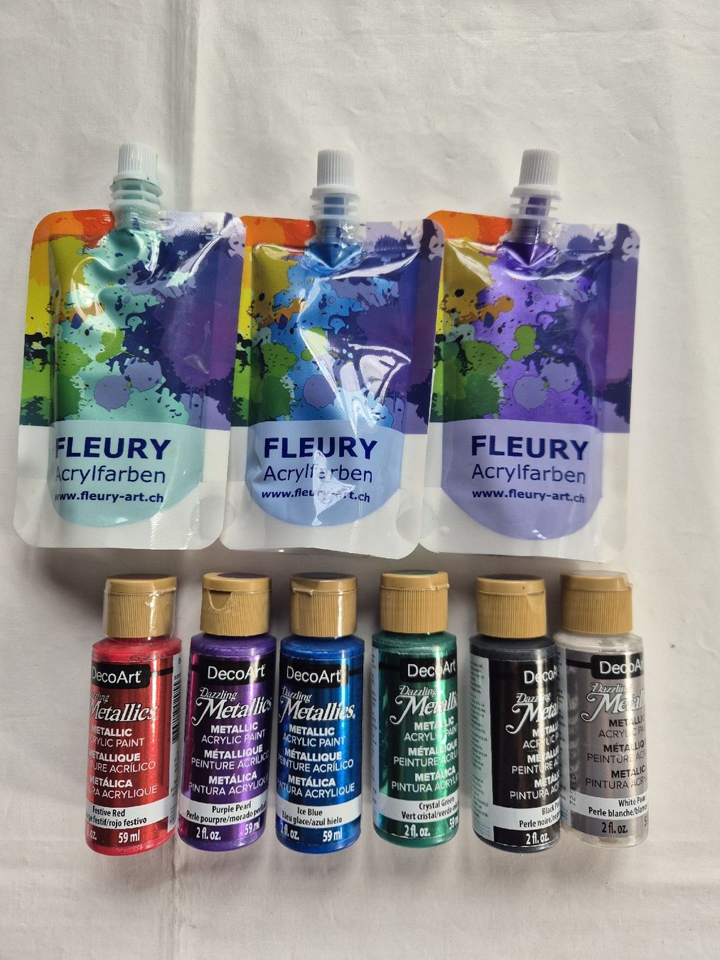 Farben: Fleury-Art DecoArt Acrylfarben Set teils ung. – Gebraucht aus Winkel von comeyerli