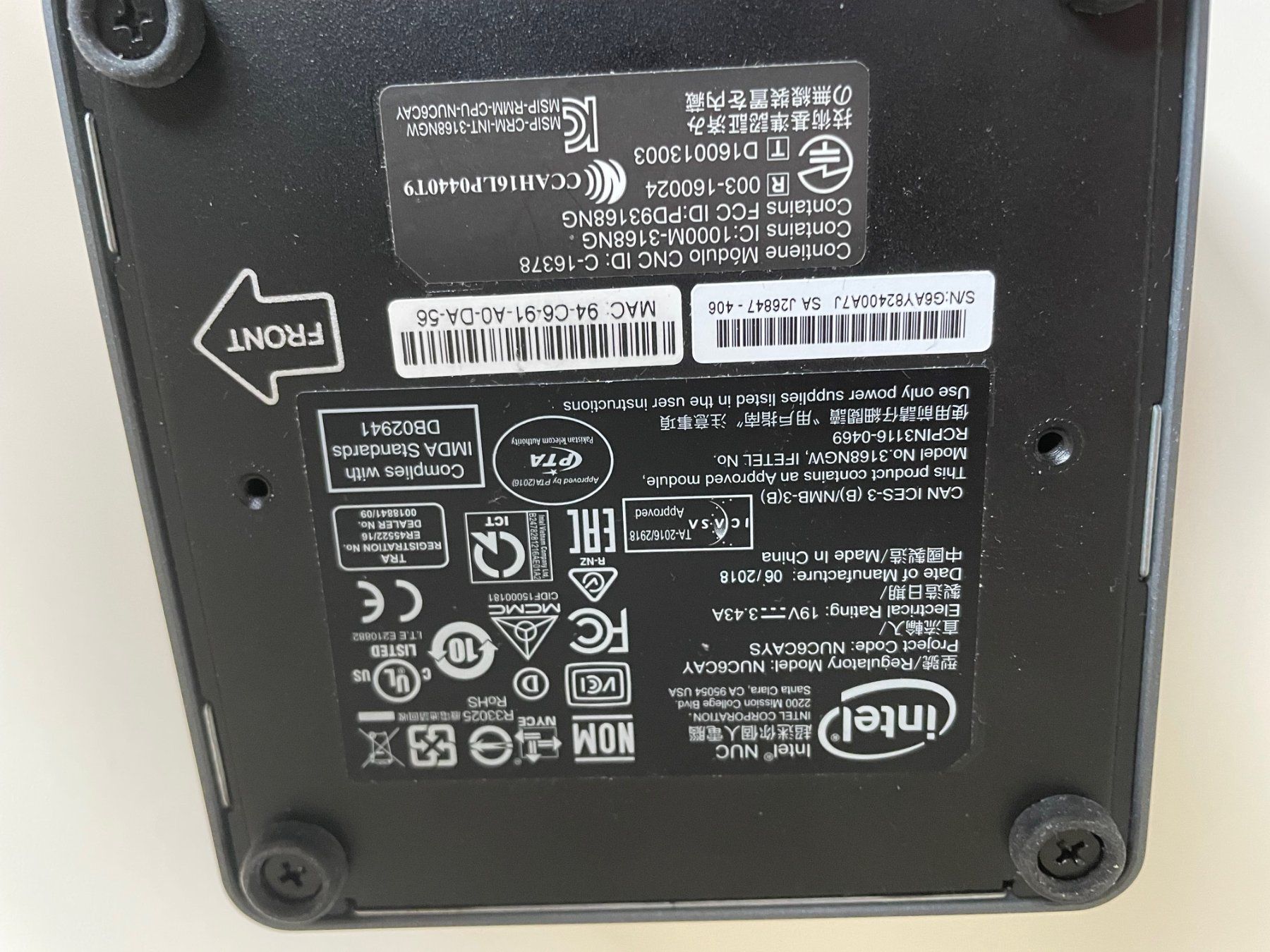 Intel PC: Intel NUC6CAYS Mini PC Kit – Usato da Olten venduto da Sina84 3