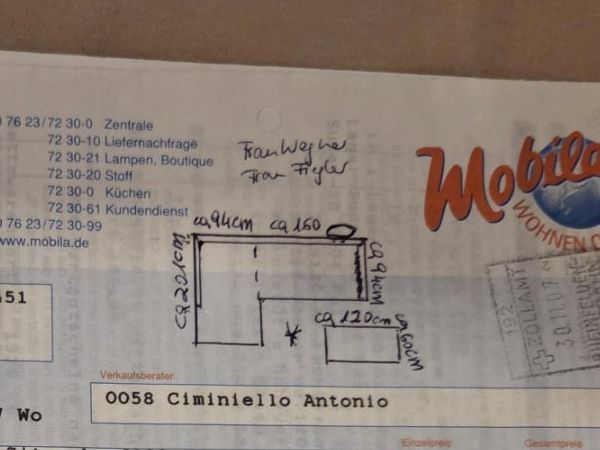 Sofas: Hochwertige Eckcouch / Sofagarnitur in Beige inkl. Hocker – Gebraucht aus Möhlin von Azbi 5