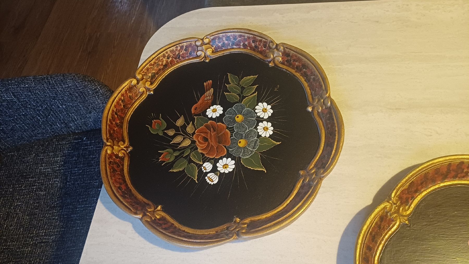 Assiettes: 2 Schöne Wandteller Handbemalt  – D'occasion à Flawil par Naphtali 6