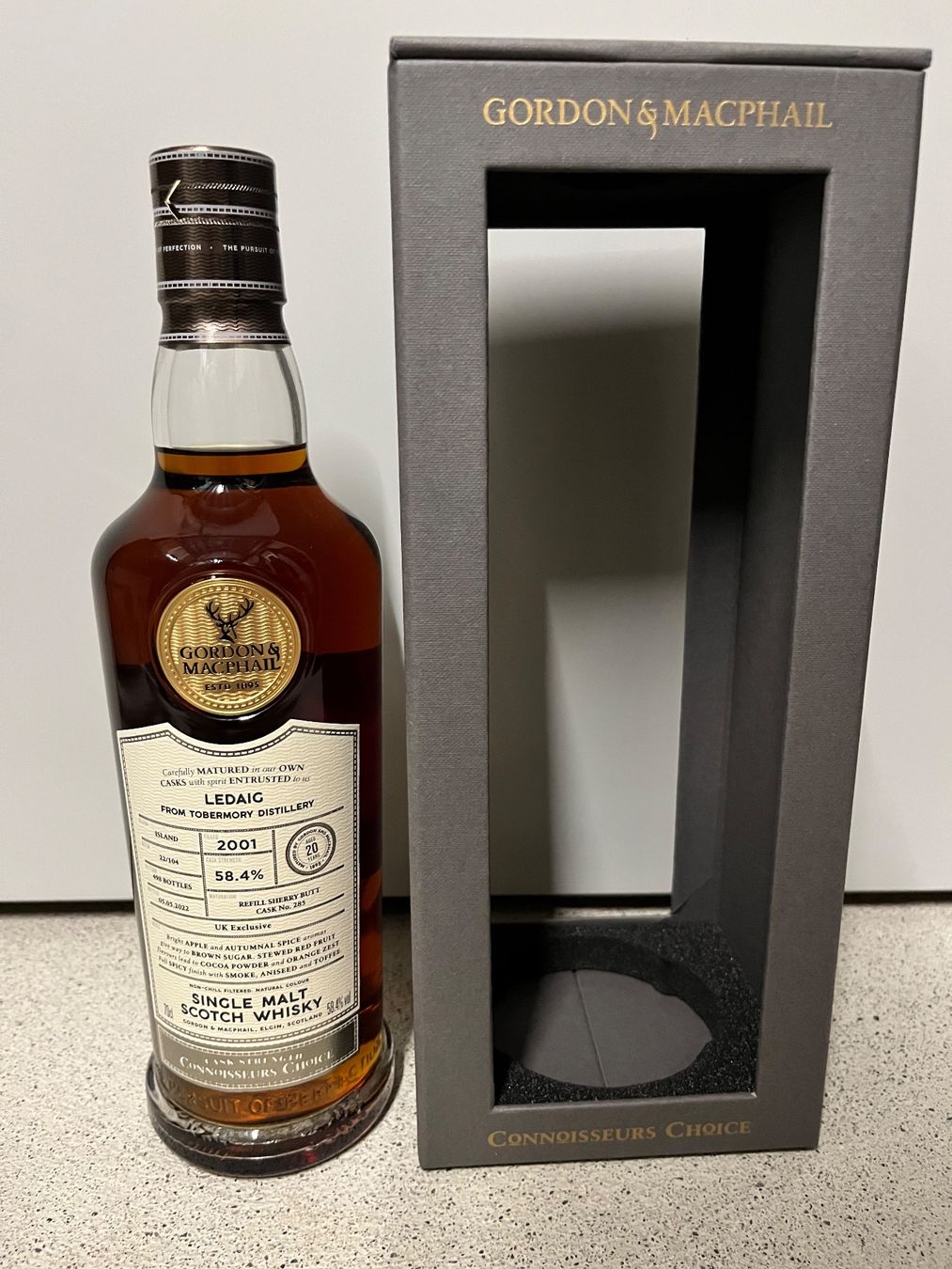 Bevande alcoliche: Ledaig 20 Jahre 2001 Gordon&MacPhail – Nuovo e nell'imballaggio originale da Mönchaltorf venduto da Drammer