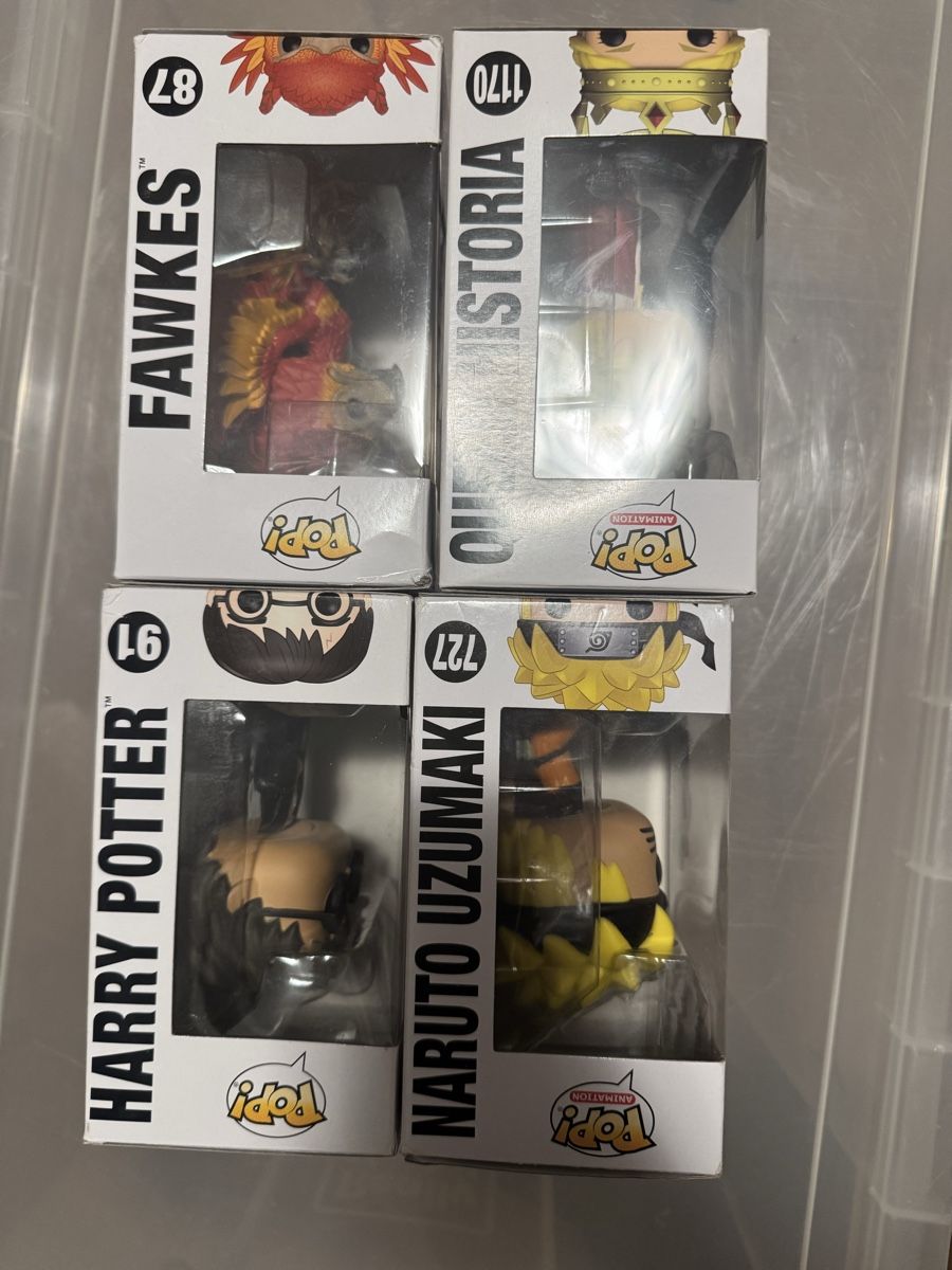 Funko Statuette: Funko Pop Bundle: Harry Potter, Naruto, Attack on Titan! – Nuovo (secondo la descrizione) da Zug venduto da axx3l 3