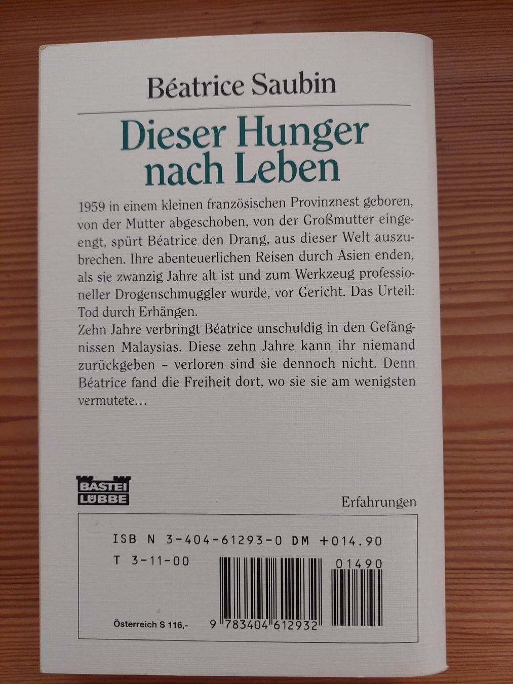 Bücher: Buch Dieser Hunger nach Leben – Gebraucht aus Brunnadern von Oheshh 1