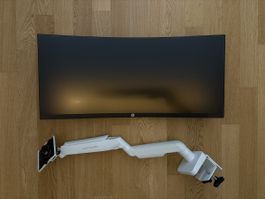 HP P34hc Curved Ultrawide Monitor inkl. Monitorarm
