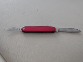 Rotes Taschenmesser 2 Klingen Everwood Stainless Steel