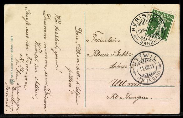 Cartoline postali: AK Herisau, Marktplatz und Kirche – Usato da Berlin venduto da bartko-reher 1