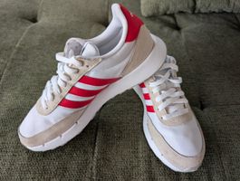 Adidas Run, Weiss/rot, Gr. 41 1/3