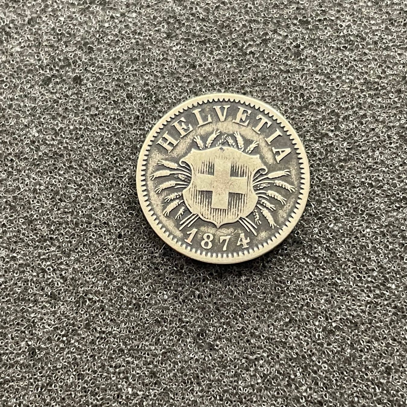 Tutti le monete: 5 Rappen Wappen 1874 – Usato da Reitnau venduto da Coinhouse 1