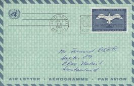 1967 air mail United Nations New York