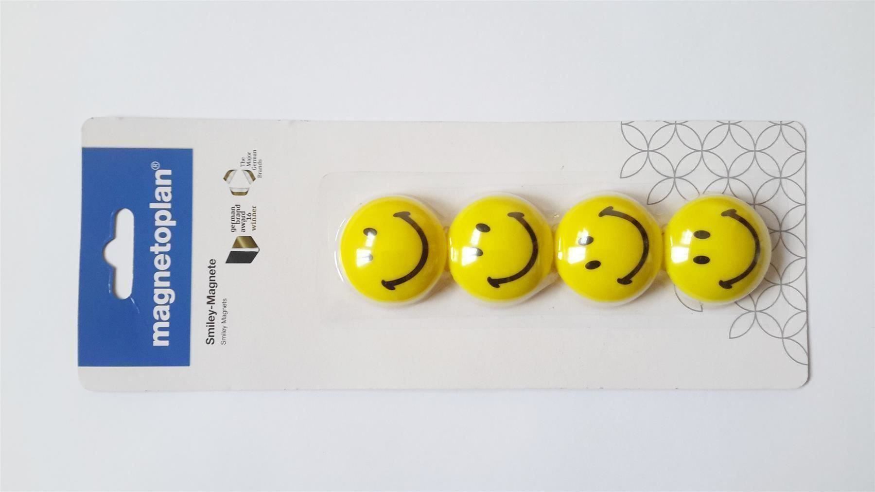 Calamite: Magnete Smiley 4 Stück, 40 mm – Nuovo e nell'imballaggio originale da St. Gallen venduto da cointec 1