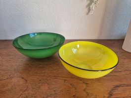 2 coupes en verre Nonfoux Baldwin&Guggisberg H3