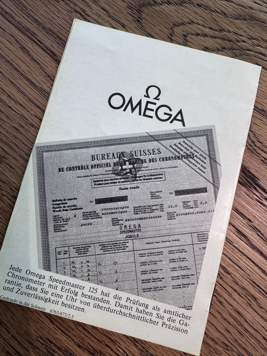 Omega Orologi: Legendäre Omega Jubiläums-SpeedMaster125 full set – Usato da Zürich venduto da zephir68 7