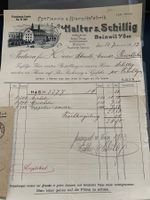Antike Rechnung Halter & Schillig Beinwil a. See, 1912