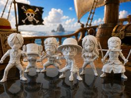 One Piece: ensemble complet de l'équipage en style Chibi
