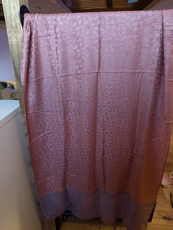 Edler Pashmina-Schal – 100 % Pashmina – Rosa/Lila Muster