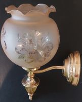 Elegante Wandlampe, Vintage Stil, vergoldet. Top Zustand!