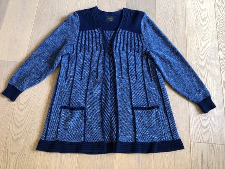 Strickjacke / Cardigan blau, Kriss Größe S/M