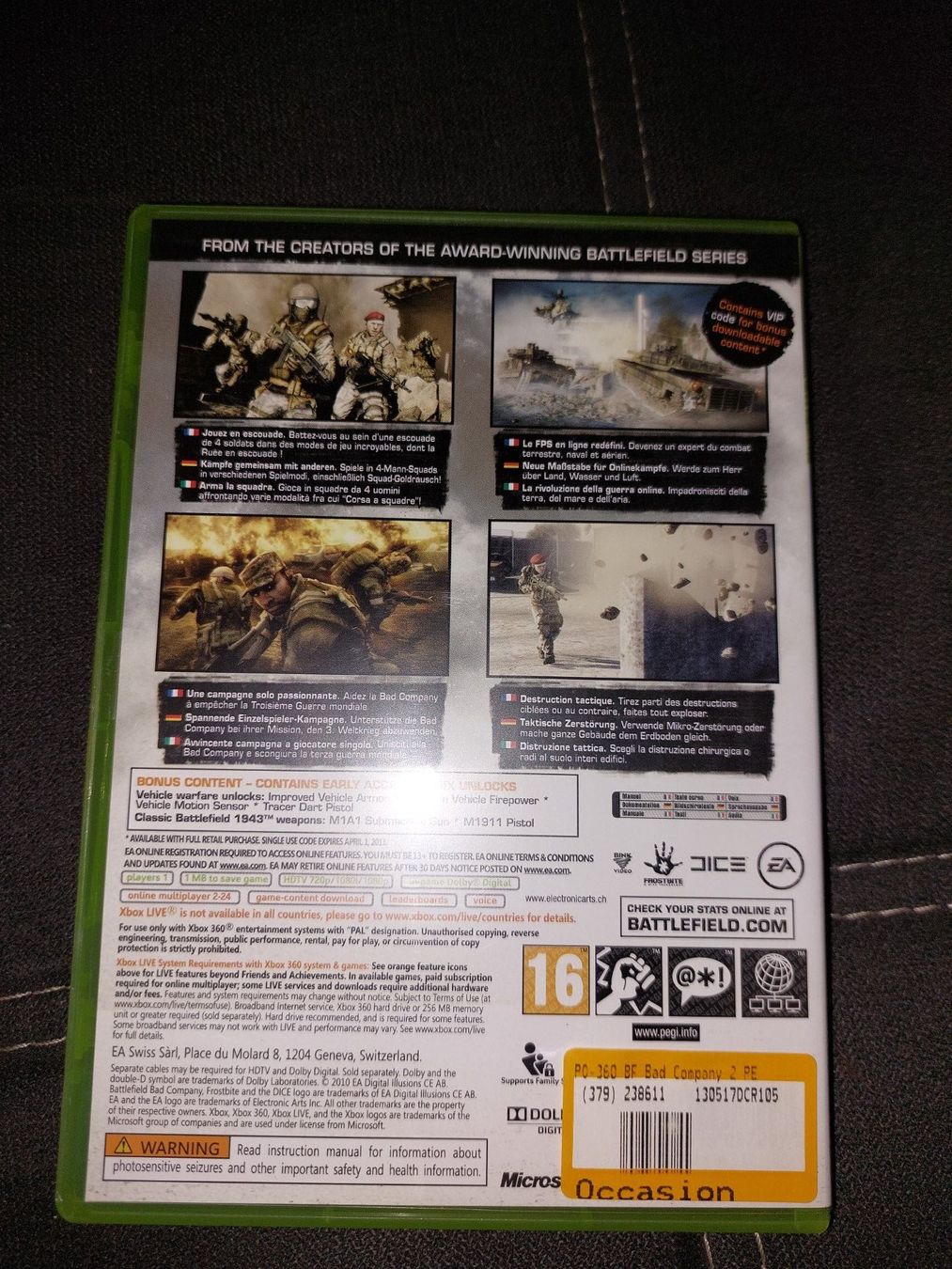 Giochi: Battlefield Bad Company 2 Xbox 360 – Usato da Schenkon venduto da 1996234 1