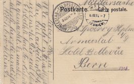 1914 Armeestab - Feldpostbureau von Wald - Bern, Militär