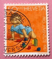 Nr.J 304 Kriechendes Kind Pro Juventute GESTEMPELT 1987    