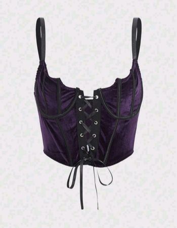 Gothic lila Corsagentop Gr S/M *neu*